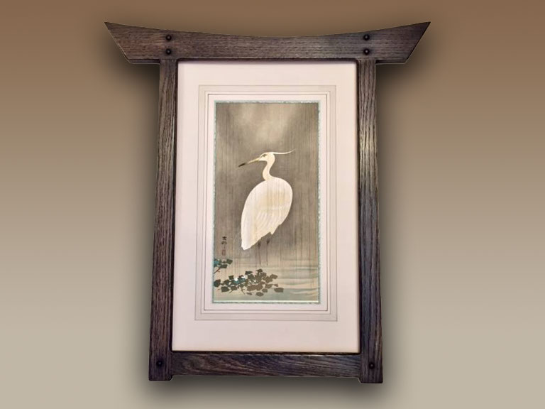 Wood picture frame created at Wall Street Gallery in Madison, CT