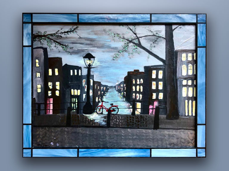 We created original handcrafted and hand painted poster frames in our Madison, CT shop