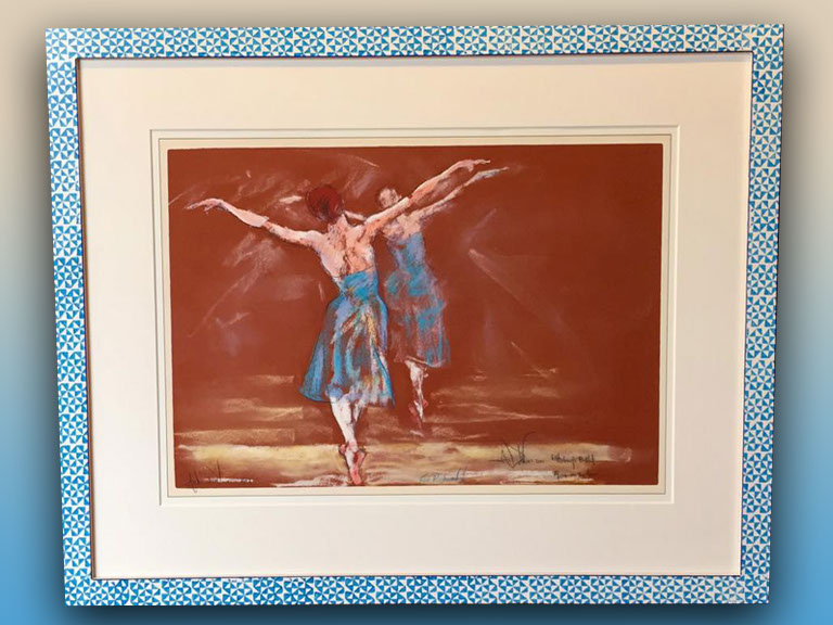 Wall Street Gallery creates their own handcrafted picture frames and hand paints and hand carves them on site in Madison, CT.